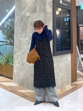 「アイテム（ワンピース/ドレス）」を使った、yukiさん（レディース・155cm・20代）の秋コーディネート