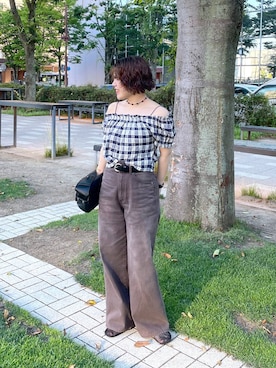 「eL（エル）のアイテム」を使った、yukiさん（レディース・155cm）の夏コーディネート