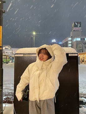 「eL（エル）のアイテム（パンツ）」を使った、yukiさん（レディース・155cm）の冬コーディネート