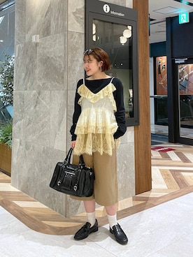 「eL（エル）のアイテム」を使った、yukiさん（レディース・155cm）の春コーディネート