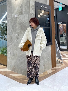 「アイテム（パーカー）」を使った、yukiさん（レディース・155cm・20代）の秋コーディネート