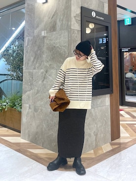 「アイテム（トートバッグ）」を使った、yukiさん（レディース・155cm・20代）の秋コーディネート