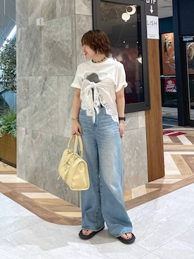 「eL（エル）のアイテム」を使った、yukiさん（レディース・155cm）の夏コーディネート