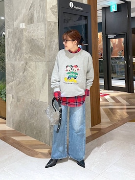 「アイテム（バレッタ/ヘアクリップ）」を使った、yukiさん（レディース・155cm）の冬コーディネート