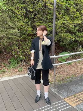 「eL（エル）のアイテム（シューズ）」を使った、yukiさん（レディース・155cm）の春コーディネート