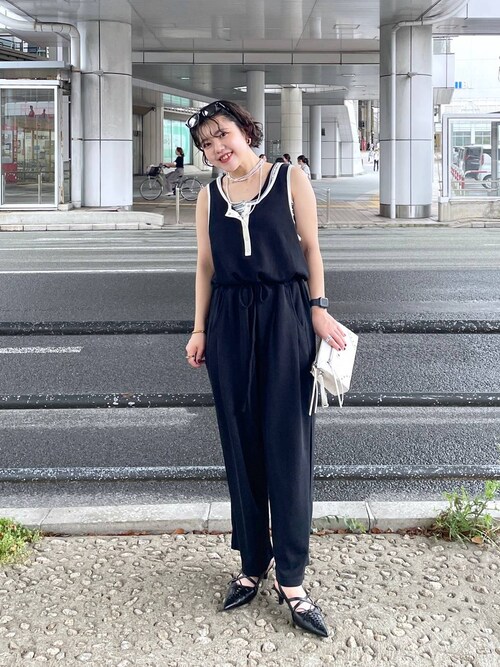 JEANASIS ハイショクヘンリーオールインワン ブラック JEANASIS ハイショクヘンリーオールインワン ブラック JEANASiS ハイ