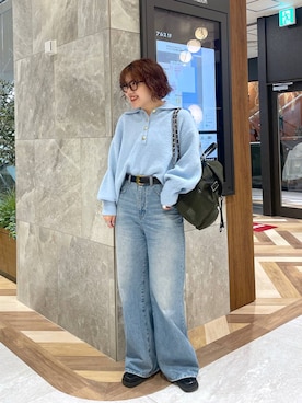 「アイテム（バックパック/リュック）」を使った、yukiさん（レディース・155cm・20代）の冬コーディネート