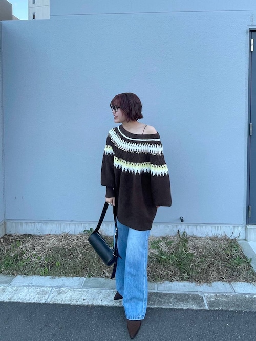 セール】【eL】3G Fair Isle Pullover/588096（ニット/セーター）｜eL
