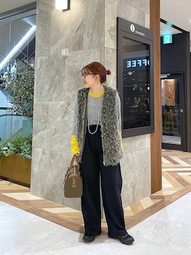 「アイテム（スウェットパンツ）」を使った、yukiさん（レディース・155cm・20代）の秋コーディネート