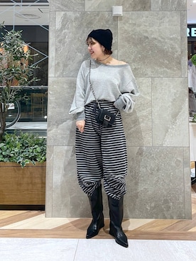 「eL（エル）のアイテム」を使った、yukiさん（レディース・155cm）の秋コーディネート