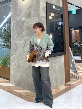 「eL（エル）のアイテム（パンツ）」を使った、yukiさん（レディース・155cm）の秋コーディネート