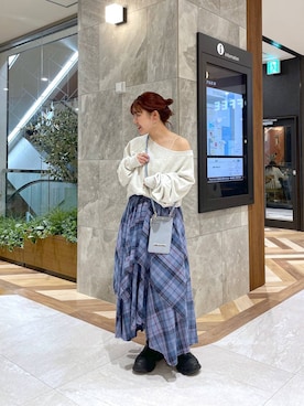 「アイテム（PC・スマホグッズ/家電）」を使った、yukiさん（レディース・155cm）の秋コーディネート