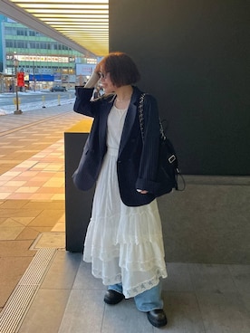 「eL（エル）のアイテム」を使った、yukiさん（レディース・155cm）の冬コーディネート