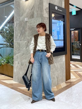 「アイテム（スウェット）」を使った、yukiさん（レディース・155cm・20代）の秋コーディネート