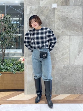 「eL（エル）のアイテム」を使った、yukiさん（レディース・155cm）の秋コーディネート