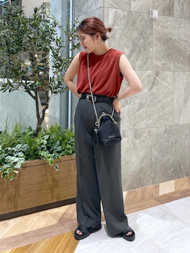 「アイテム（その他トップス）」を使った、yukiさん（レディース・155cm・20代）の夏コーディネート