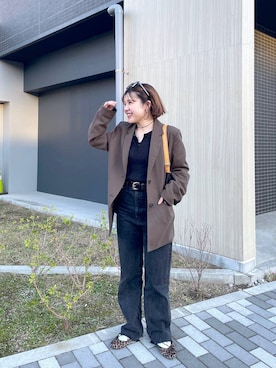 「eL（エル）のアイテム」を使った、yukiさん（レディース・155cm）の秋コーディネート