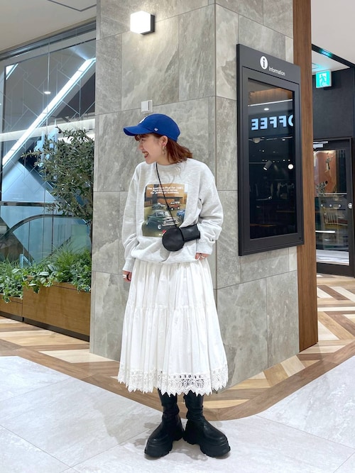 セール】【eL】Made in India Lace Volume Skirt/587208（スカート