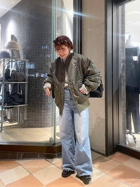 「アイテム（バックパック/リュック）」を使った、yukiさん（レディース・155cm・20代）の秋コーディネート