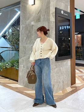 「アイテム（ボストンバッグ）」を使った、yukiさん（レディース・155cm・20代）の秋コーディネート