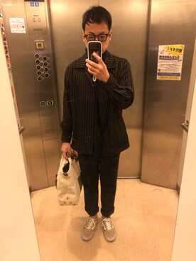 「A vontage（アボンタージュ）のアイテム」を使った、Daiさん（メンズ・168cm）の秋コーディネート