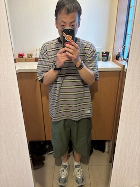 「アイテム（カーゴパンツ）」を使った、Daiさん（メンズ・168cm）の秋コーディネート