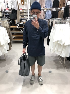 「Graphpaper（グラフペーパー）のアイテム（バッグ）」を使った、Daiさん（メンズ・168cm）の夏コーディネート