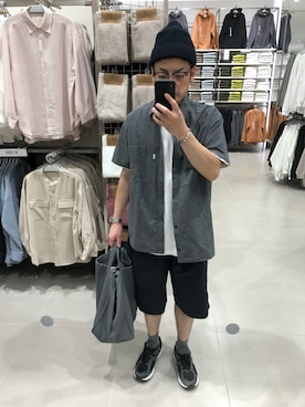 「Graphpaper（グラフペーパー）のアイテム（バッグ）」を使った、Daiさん（メンズ・168cm）の秋コーディネート