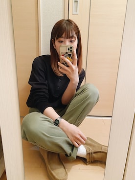 「クラークス」｜「アイテム（アナログ腕時計）」を使った、yukarunさん（レディース・162cm）の春コーディネート