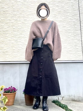 nariさん（レディース・160cm）の冬コーディネート