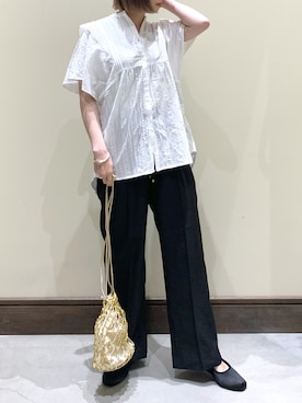 「ニコアンド」｜「アイテム（パンプス）」を使った、marurunさん（レディース・158cm）の夏コーディネート