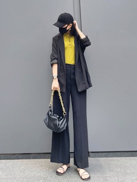 「UNIQLO U」｜まなさん（レディース・172cm）の夏コーディネート