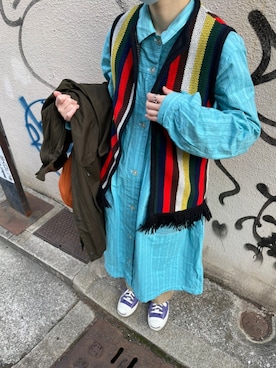 「BEAMS BOY（ビームスボーイ）のアイテム（その他アウター）」を使った、yukaさん（レディース・163cm）の春コーディネート