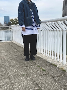 「orcival」｜「アイテム（デニムジャケット）」を使った、yukaさん（レディース・163cm）の春コーディネート