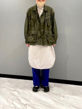 「BEAMS BOY（ビームスボーイ）のアイテム（ブルゾン）」を使った、yukaさん（レディース・163cm）の春コーディネート