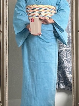 「アイテム（着物）」を使った、Jemさん（レディース・156cm）の春コーディネート