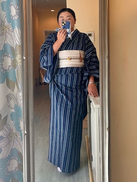 「アイテム（水着/着物・浴衣）」を使った、Jemさん（レディース・156cm）の夏コーディネート
