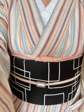 「アイテム（着物）」を使った、Jemさん（レディース・156cm）の春コーディネート