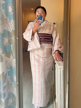 「アイテム（着物）」を使った、Jemさん（レディース・156cm）の夏コーディネート