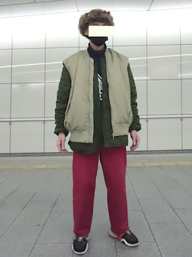 「アレキサンダーワン×アディダス」｜「アイテム（ジャケット/アウター）」を使った、たっくんさん（メンズ・176cm）の冬コーディネート