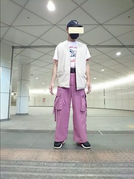 「アイテム（ベスト）」を使った、たっくんさん（メンズ・176cm）の夏コーディネート