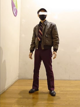 「ランチャーパンツ」｜たっくんさん（メンズ・176cm）の秋コーディネート