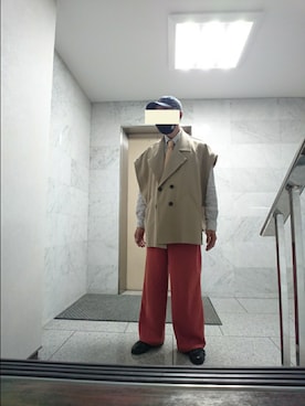 「apres jour mignon（アプレジュールミニョン）のアイテム（トップス）」を使った、たっくんさん（メンズ・176cm）の夏コーディネート