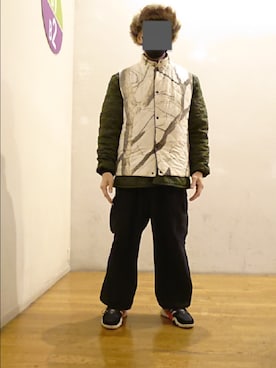 「Uiscel（ユイセル）のアイテム（ジャケット/アウター）」を使った、たっくんさん（メンズ・176cm）の冬コーディネート