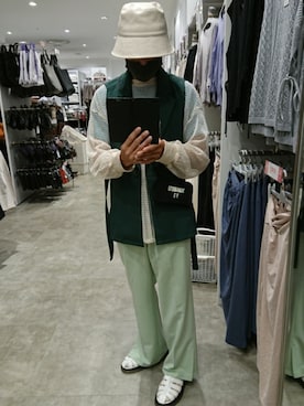「Y-3（ワイスリー）のアイテム（財布/小物）」を使った、たっくんさん（メンズ・176cm）の夏コーディネート