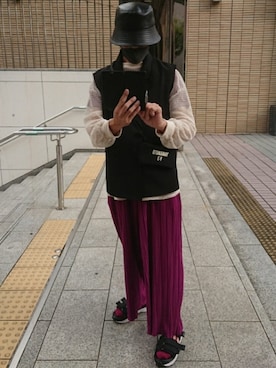 「Y-3（ワイスリー）のアイテム（財布/小物）」を使った、たっくんさん（メンズ・176cm）の秋コーディネート