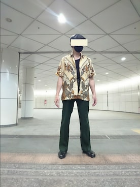 「BEAMS」｜「アイテム（ハンチング/ベレー帽）」を使った、たっくんさん（メンズ・175cm）の夏コーディネート