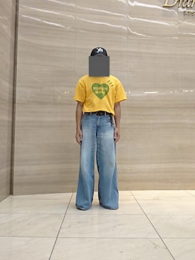 「アイテム（デニムパンツ）」を使った、たっくんさん（メンズ・176cm）の夏コーディネート