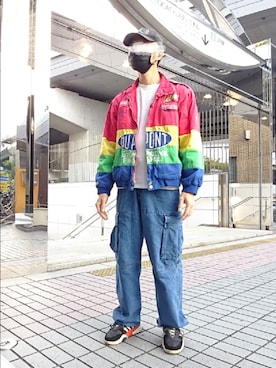 「アレキサンダーワン×アディダス」｜「アイテム（ブルゾン）」を使った、たっくんさん（メンズ・176cm）の秋コーディネート