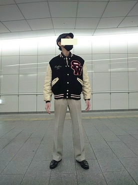 「BEAMS」｜「アイテム（ネクタイ）」を使った、たっくんさん（メンズ・176cm）の冬コーディネート